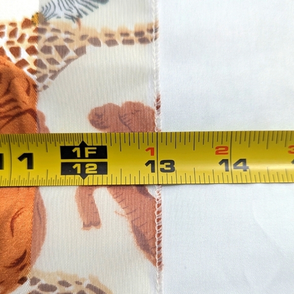 Vintage Oblong Animal Print Semi-Sheer Scarf - Picture 3 of 6